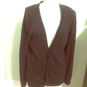 Black cardigan